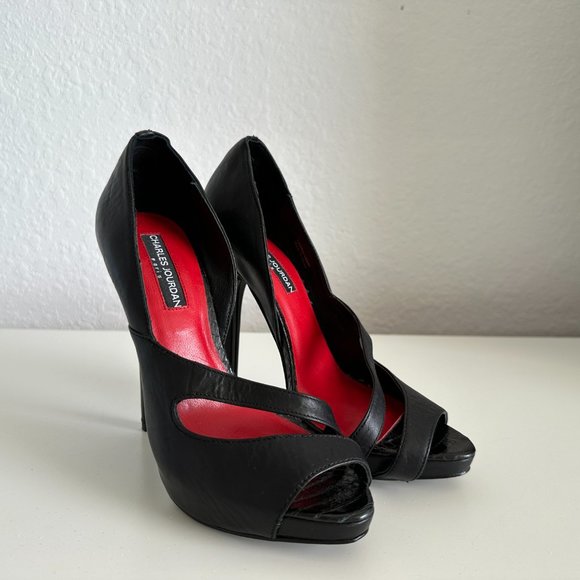 Charles Jourdan black stilettos, Size 7 - Picture 6 of 13